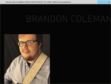 Tablet Screenshot of brandoncoleman-music.com